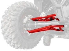SuperATV High Clearance Offset A Arms/SD Ball Joit for Polaris RZR XP Turbo -RED