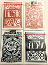 8 PACKS TALLY HO PLAYING CARD Fan and Circle Back