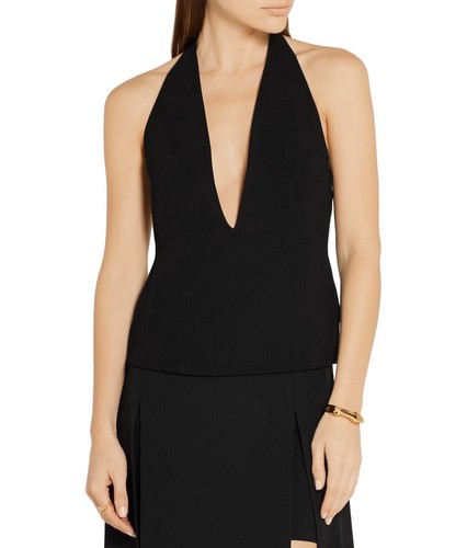 Black Gareth Pugh Crepe Halterneck Top Size UK10 Brand New With Tag - Picture 2 of 12