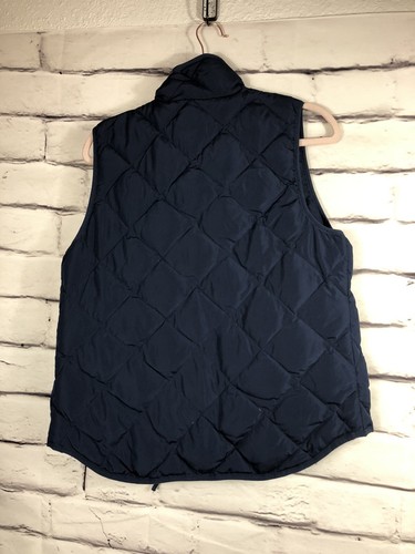 Woolrich Women's Size Medium Dark Blue Sleeve Less Zip Up Puffer Vest Jacket - Picture 2 of 5