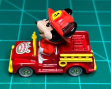 Vintage Mickey Mouse TOMY Die Cast Toy Fire Truck