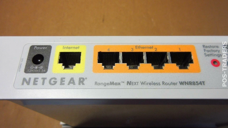 Netgear RangeMax WNR854T 300 Mbps 4-Port Gigabit Wireless N Router EXCL PSU - Bild 2 von 2