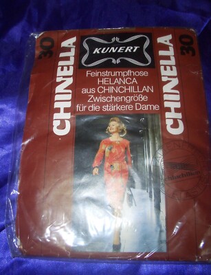 Vintage Retro Kunert Chinella Feinstrumpfhose Gr. 45-47 extraweit INKA OVP