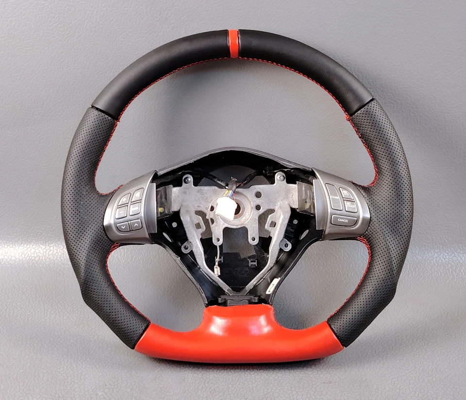 Subaru Impreza Sti Wrx Forester 2008 2011 Volante In Pelle A Fondo Piatto - Image 2 of 4