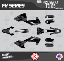 Graphics Kit for Husqvarna TC85 (2018-2022) FH Series - Smoke