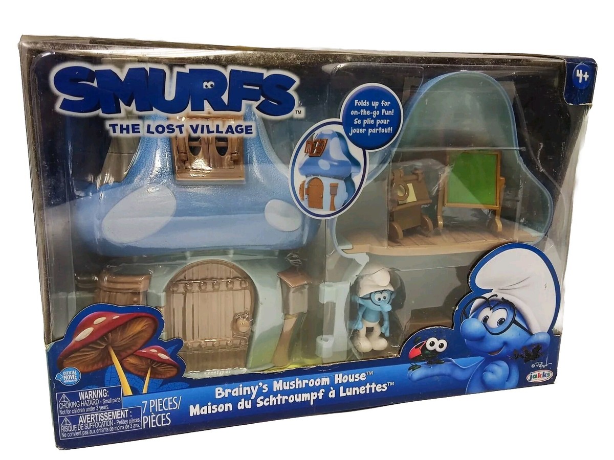 Smurf The Lost Village Brainy's Mushroom House Playset Rare | eBay