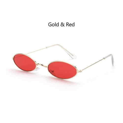 Fashion Retro Small Oval Sunglasses Vintage Shades Sun Glasses Men Women - Picture 7 of 20