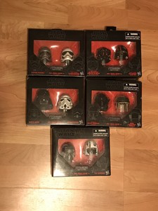 Star Wars Black Series Titanium Helmets Lot Of 5 Hasbro | eBay