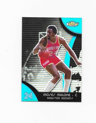 2007-08 Finest Refractors Blue #48 Moses Malone /199 HOUSTON ROCKETS