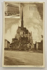 Vintage Postcard, Heinz Memorial Chapel & Hotel Webster Hall, Pittsburgh, PA