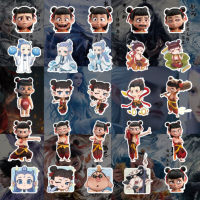 156 pcs (3*52)Chinese Ne Zha 2 哪吒 Anime Cartoon Waterproof Sticker DIY Gift