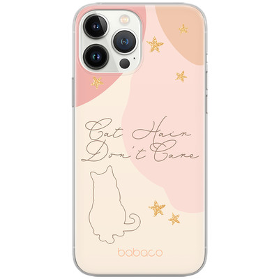 For all Apple Iphone Cats 007 Cat Hair Don't Care Babaco Nadruk  Multicoloured B