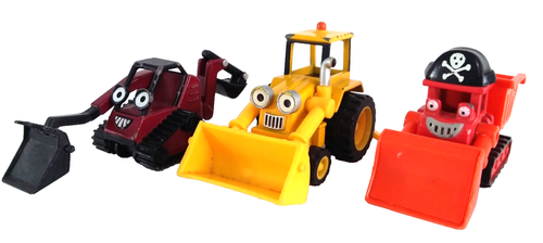 Bob the Builder Miniature Vintage Diecast toys Scoop, Muck & Benny LOT bundle 3x - Picture 3 of 14