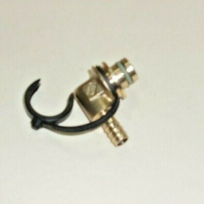 ( 1 Pc) Voss  3/8'' Brass  Barb Quick Pneumatic Elbow Connector Nozzle 90° NEW