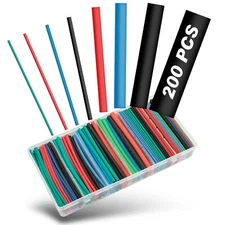 Eventronic 200pcs Heat Shrink Tubing Kit, Heat Shrink Tubes Wire Wrap