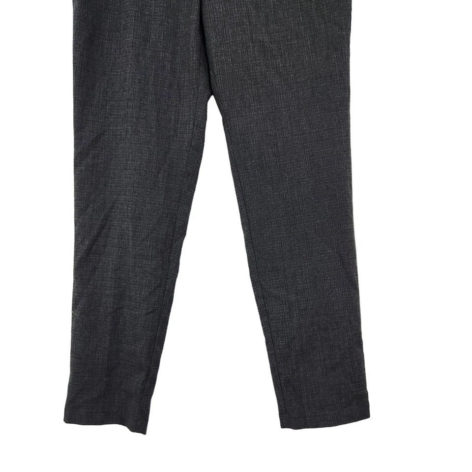 XOXO Pants Women's 7/8 Mid Rise Tapered Leg Dress Trousers Pockets Gray - Image 4 of 4