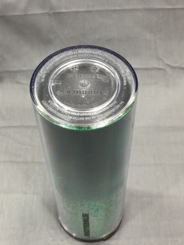 2019 Starbucks Christmas Holiday 16 Oz Tumbler Green Glitter Ombré Hot Cold Cup - Picture 6 of 12