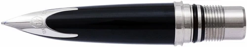 Waterman Carene Fountain Pen Nib 18Kt Gold  Fine Pt Silver Trim Nib & Feed  New