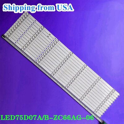 12pcs LED Strips For Haier 75R5 75V81 LED75D07A/B-ZC66AG-06 WR75UT4210 E4FAA75R