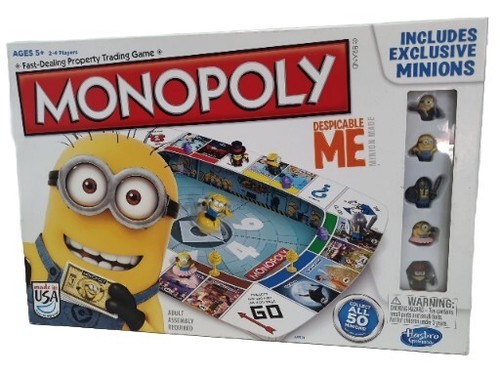 MONOPOLY DESPICABLE ME Board Game EXCLUSIVE MINIONS Excellent Condition - Picture 1 of 6