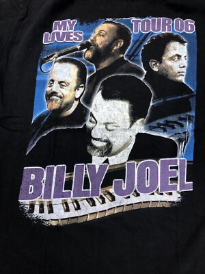 Billy Joel Tour 2006 Tシャツ Lサイズ 希少レア 00s ビリージョエル ツアーTシャツ 2006 フェード