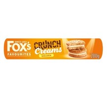 Fox's Favourites Crunch Creams Biscuits - Golden 200g Free Fast Delivery