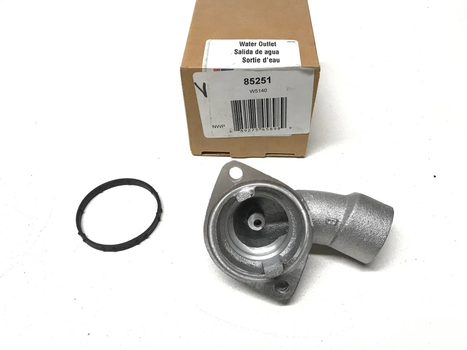 Carcasa termostato salida agua refrigerante motor 85251 para Cadillac, Saab, Saturn Foto 3 de 4