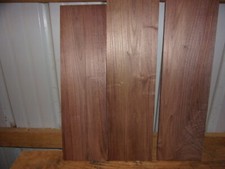 3 PC WALNUT LUMBER WOOD KILN DRIED BOARDS LOT 1891V END MATCHED 1/2" THICK