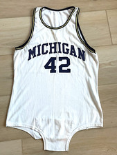 1964-66 Michigan Wolverines Game Used Basketball Jersey Worn #42 Van Tillotson
