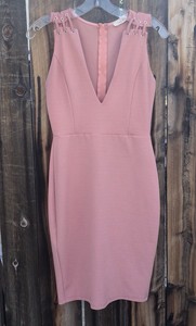 rose pink bodycon dress