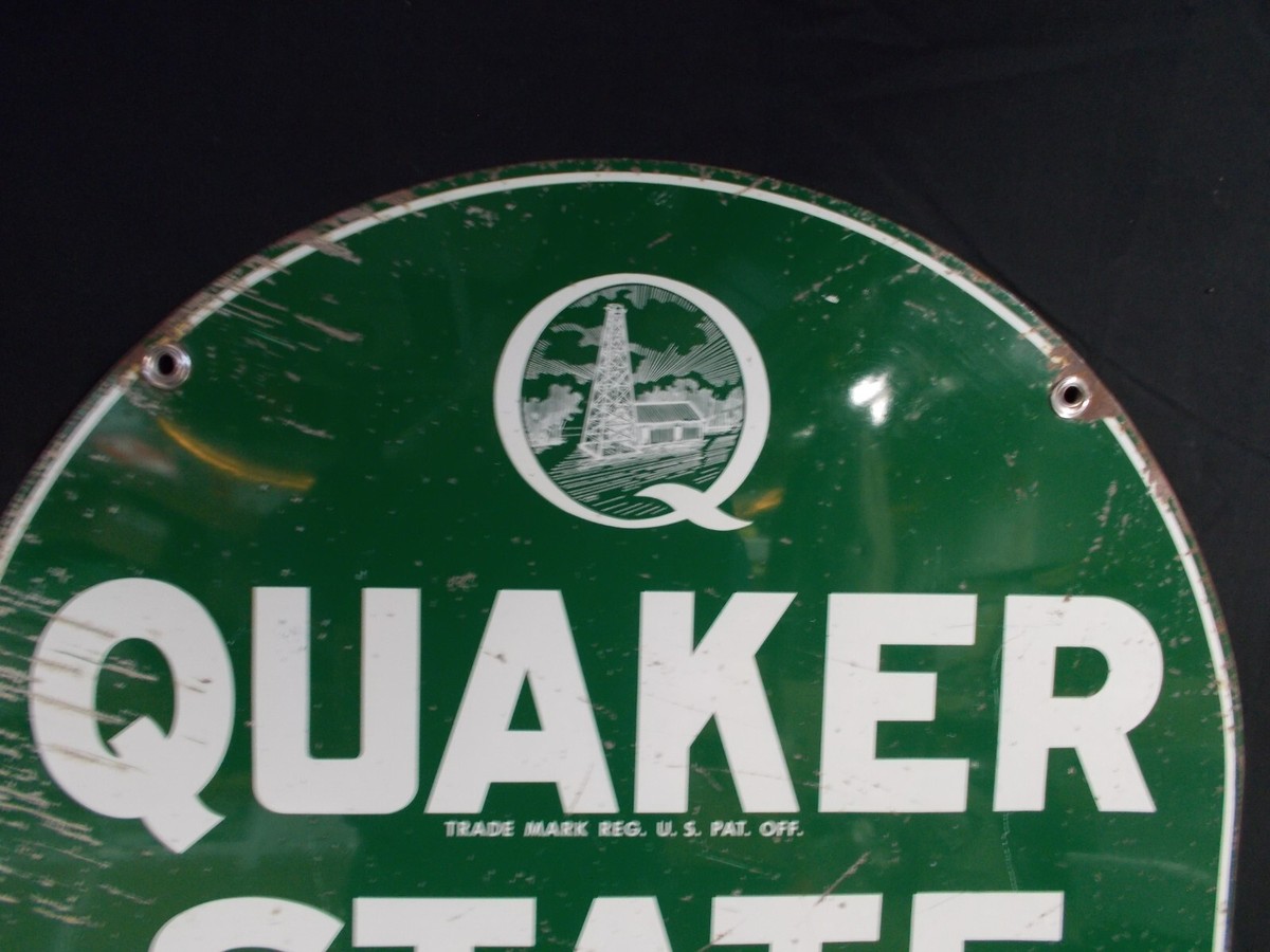 Vtg QUAKER STATE MOTOR OIL 