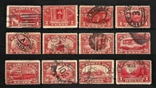 1912-13 Parcel Post 12 Stamps Used/Mint Scott #Q1 - #Q12