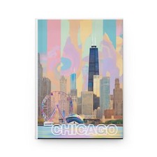Chicago skylines Hardcover Journal Matte