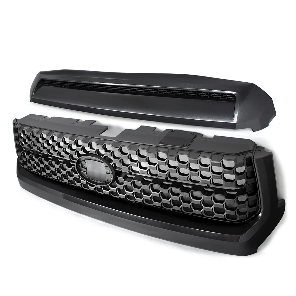 For 2014-2021 Toyota Tundra 1G3 Magnetic Gray TRD Grille&Hood Bulge Molding 2Pcs Foto 2 de 4