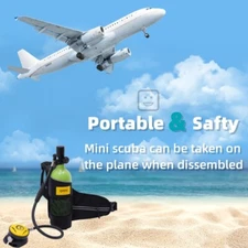 1L Mini Scuba Tank Underwater Dive Portable Lungs Deepest 32.8ft Scuba Oxygen