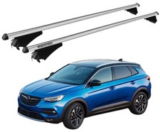 BARRE PORTATUTTO PER OPEL GRANDLAND X DA 2017- CON ANTIFURTO MENABO ARGENTO