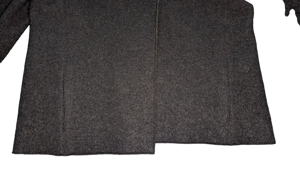 Abrigo de Noche Mujer Vintage Años 90 JG Gancho Lana Verde Oliva Talla XL Foto 3 de 4