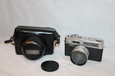 Yashica Electro 35 Rangefinder Camera w/ 45mm f/1.7 Lens  CASE "TESTED WORKING"