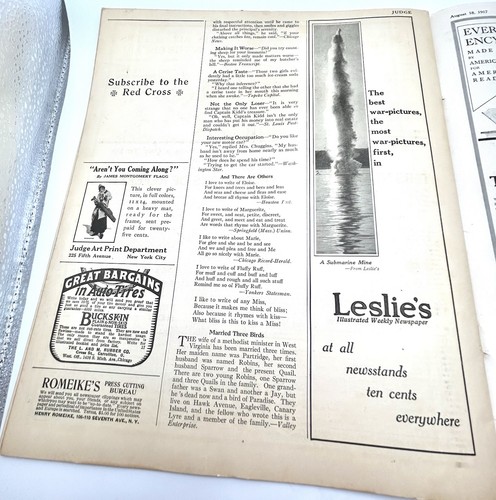 VERY RARE - Judge Magazine August 18, 1917 The Boy Scout - Picture 11 of 17