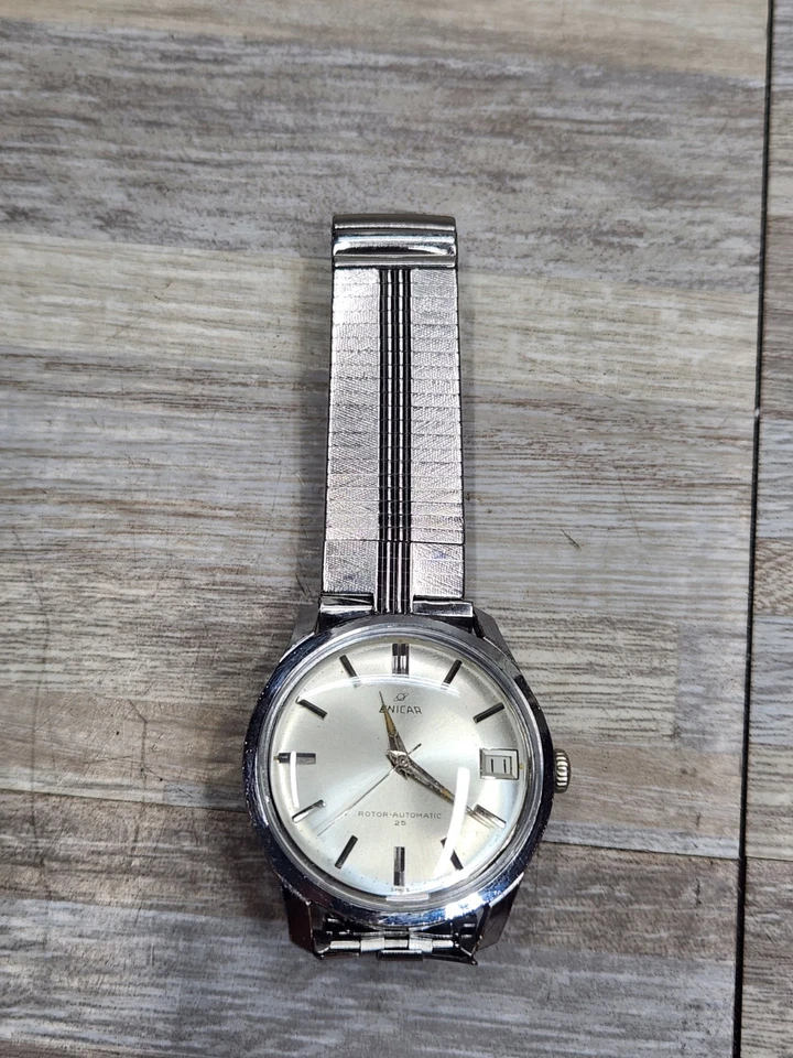 Vintage Enicar Automatic 25 Jewels  35mm Stainless Steel Watch, Running  - image 3 of 4