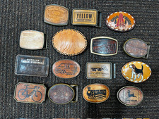 Lot of 15 Misc, Vintage Belt Buckles most from the 1970'S