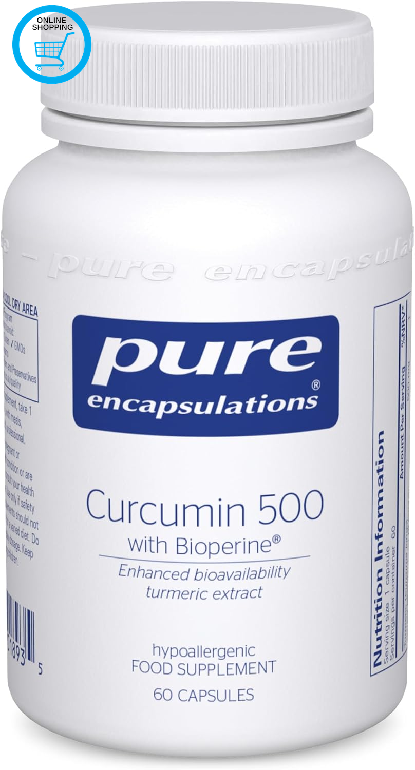 Curcumin 500 with Bioperine - Enhanced Bioavailability - Turmeric Extract - 60 C