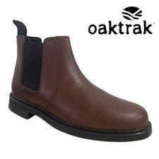 Mens Oaktrak Leather Chelsea Ankle Boots Casual Pull On Boot Walton Shoes UK7-11