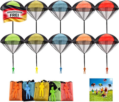 Kinder Fallschirmspielzeug 10er Paket outdoor Wurfspielzeug für drinnen und drau