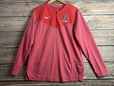 San Diego State Lacrosse Shirt Mens Medium Red 1/4 Zip Performance Aztecs SDSU