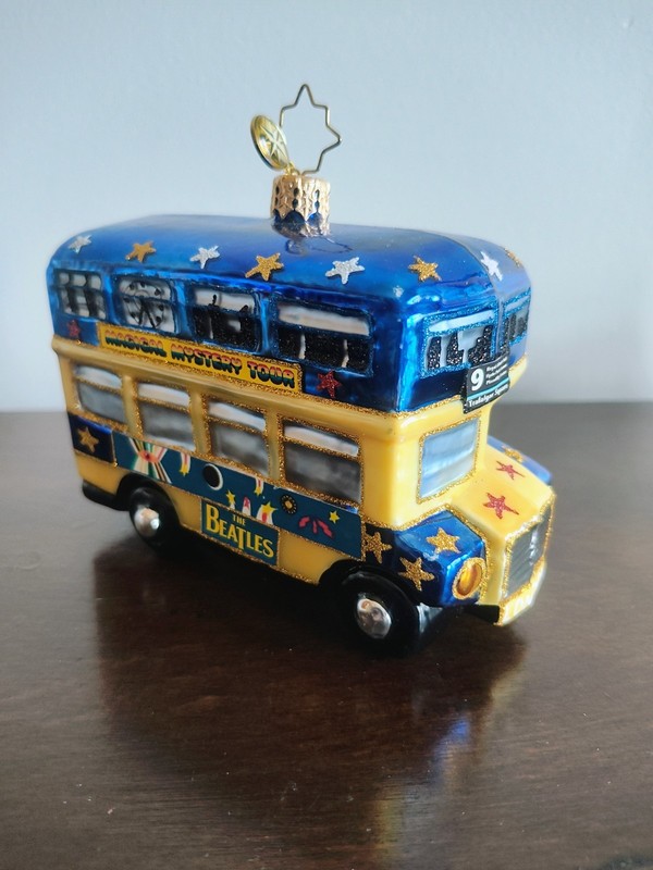 The Beatles Christopher Radko "Magical Mystery Bus" Christmas Ornament *RARE*