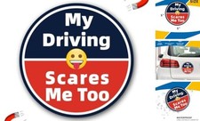 My Driving Scares Me Too Magnet Decal for Car   Funny Bumper Truck
