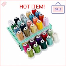 New brothread 30 Colors Polyester Embroidery Machine Thread Kit 500M 550Y Each