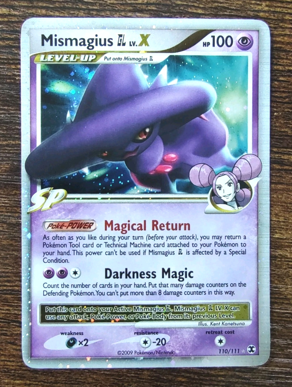Pokemon Platinum Rising Rivals 110/111 Mismagius GL LV.X Ultra Rare Holo NM