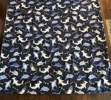 Pottery Barn Kids Shark Bite Duvet Cover Queen /Full Organic Reversible